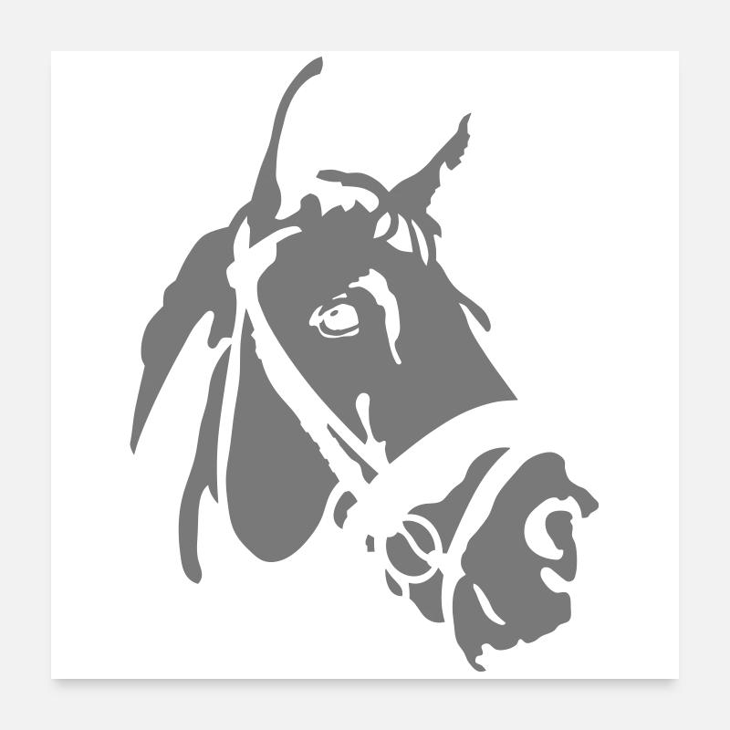 Horse Poster 24" x 24" (60x60 cm)
