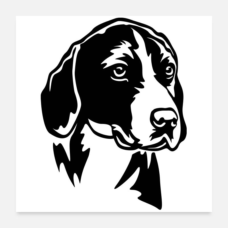 Tête hamiltonstövare Poster 60 x 60 cm