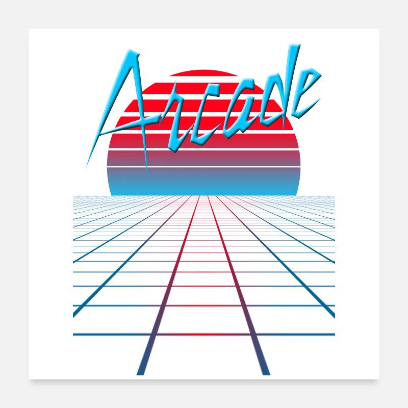 NERDY pour toujours - Arcade Poster 60 x 60 cm