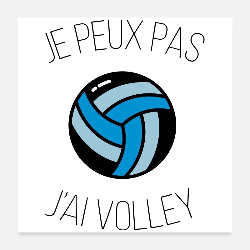 i can't volley Poster 24" x 24" (60x60 cm)