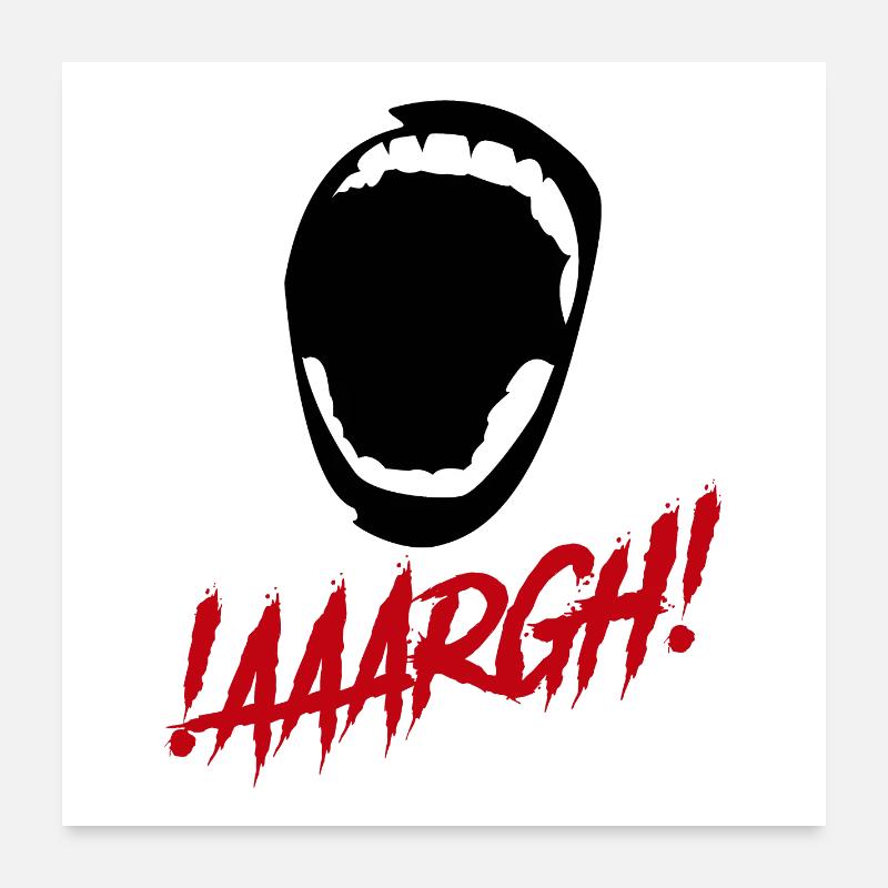 Argh!!! Shout!!! Poster 24" x 24" (60x60 cm)