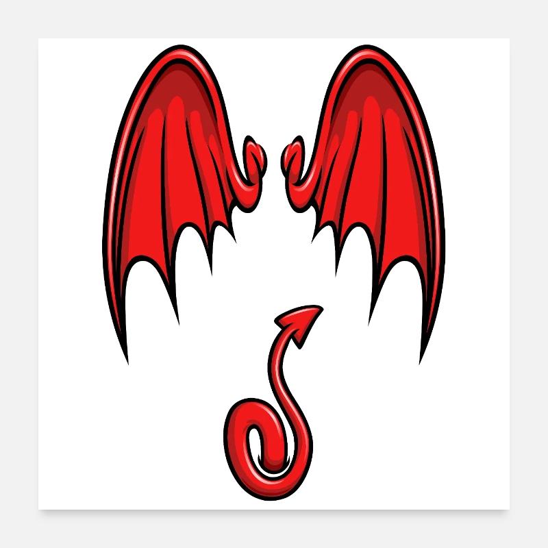 Ich bin ein kleiner Teufel Poster 60x60 cm