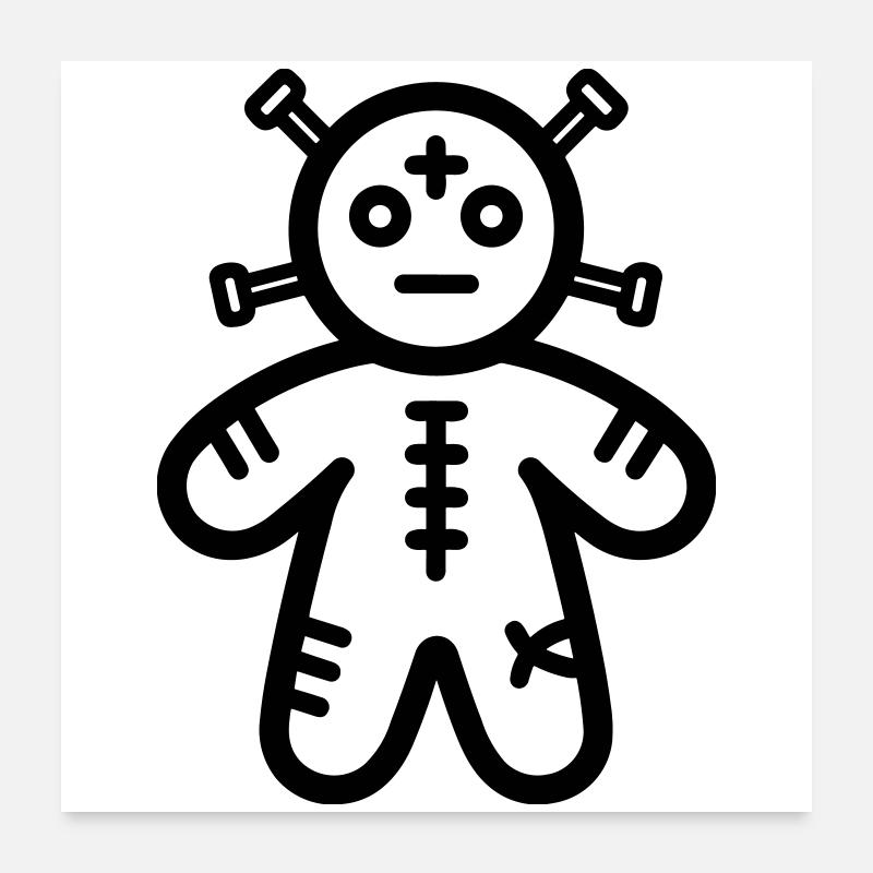 Voodoo-Puppe Poster 60x60 cm