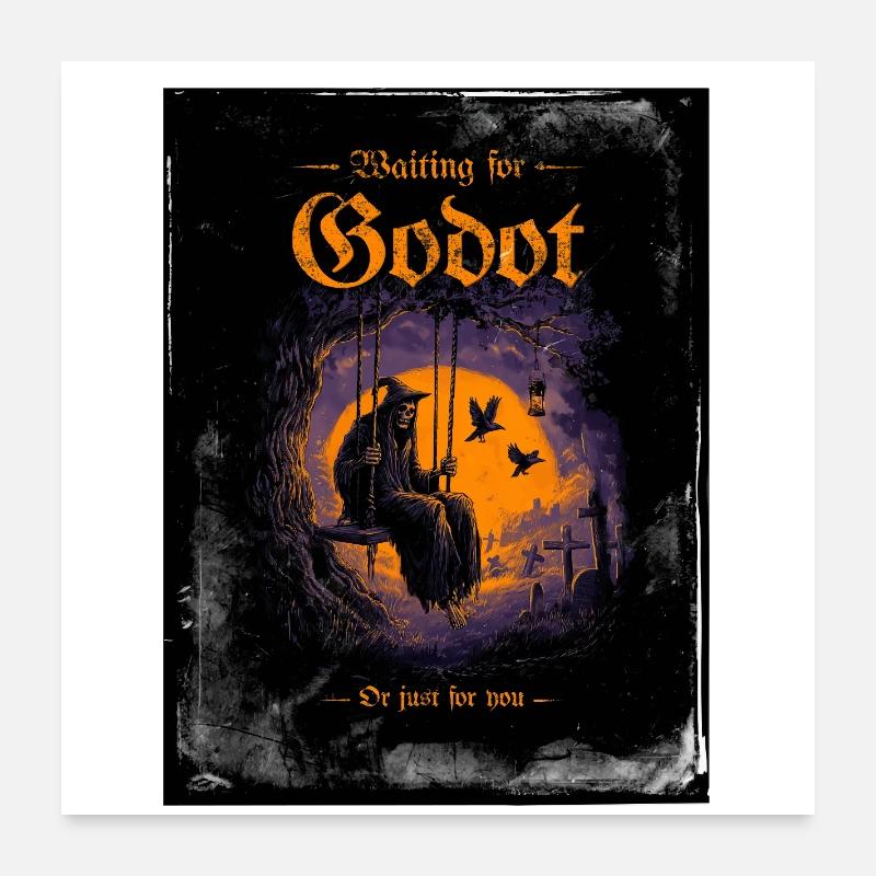 Waiting for Godot Poster 24" x 24" (60x60 cm)