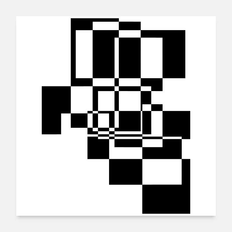 Abstrakte Formen und Muster Geschenk Poster 60x60 cm