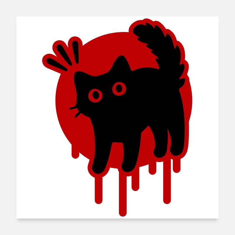 Kater Katze Poster 60x60 cm