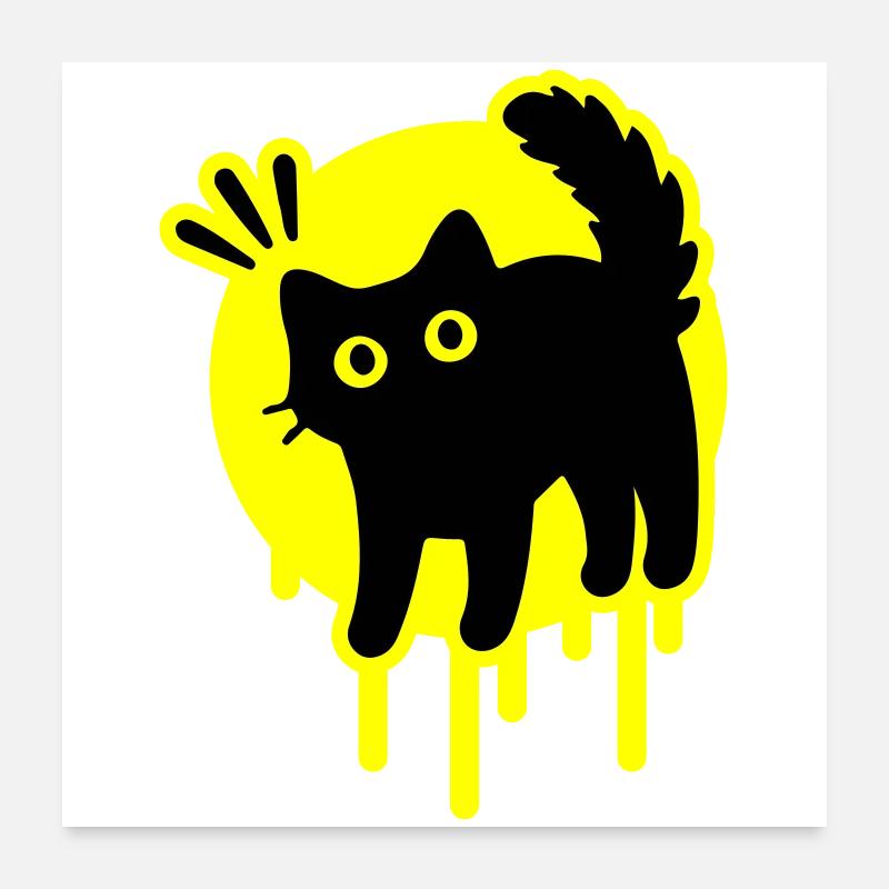 Cat Cat Poster 24" x 24" (60x60 cm)