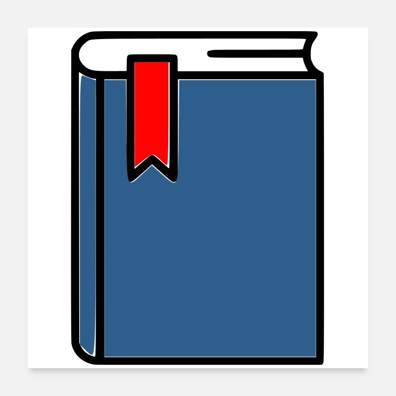 Dickes Buch Bibel Notizbuch Poster 60x60 cm