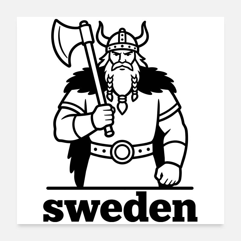 Sweden Poster 24" x 24" (60x60 cm)