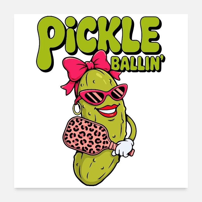 Diva Ballin du Cornichon. Poster 60 x 60 cm