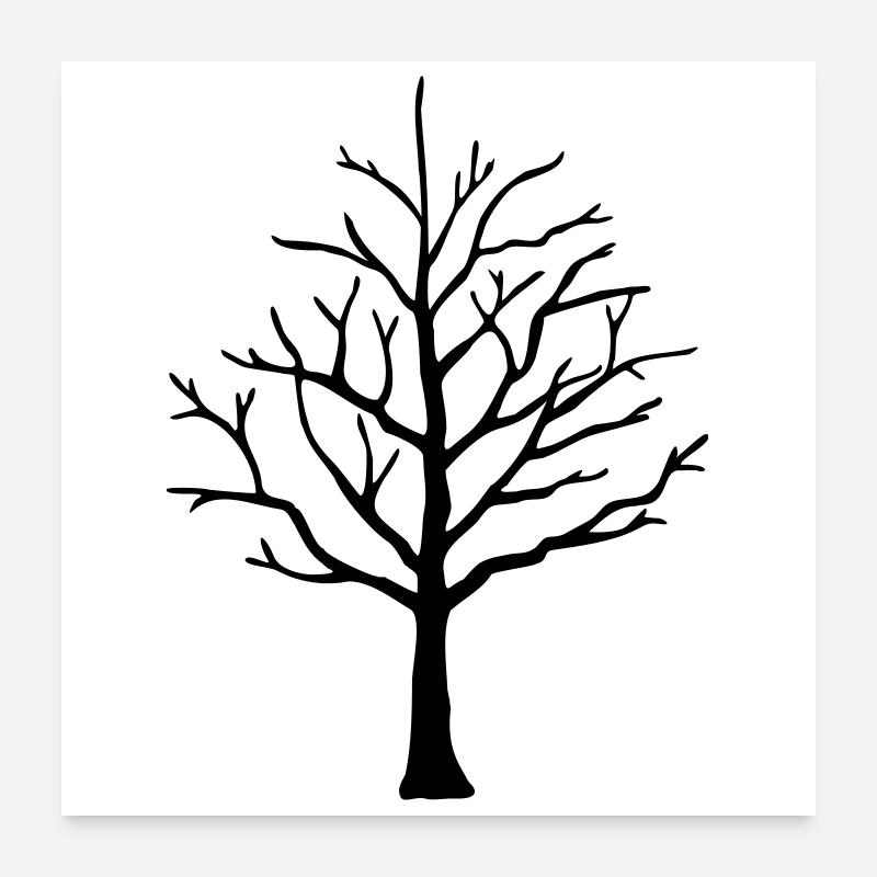 Arbre Poster 60 x 60 cm
