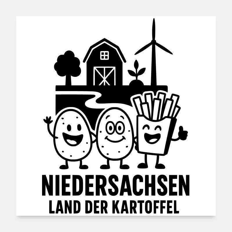 Potato Lower Saxony Poster 24" x 24" (60x60 cm)