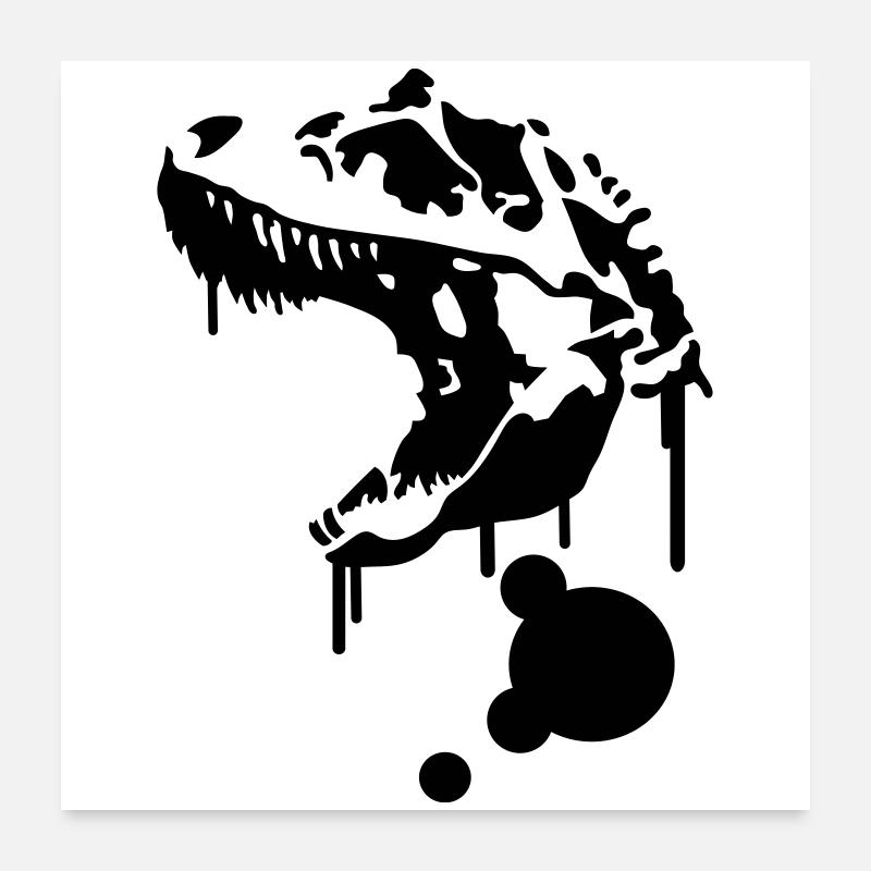 Dinosaure Poster 60 x 60 cm