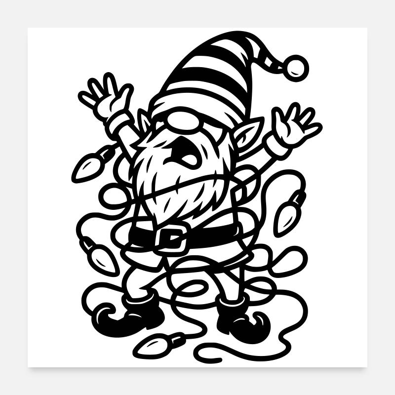 Imp String Lights Poster 24" x 24" (60x60 cm)