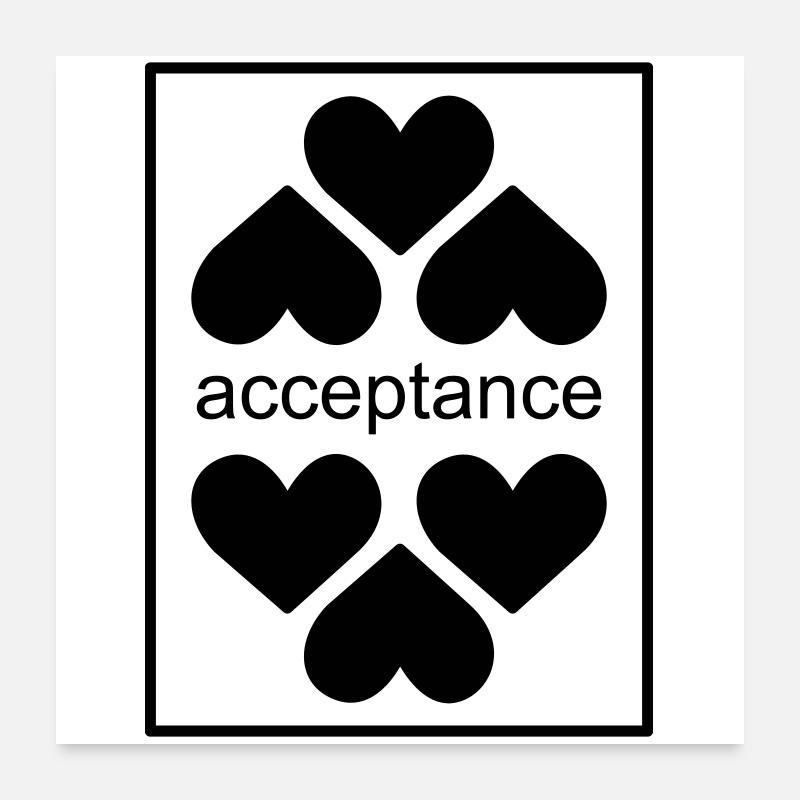 Acceptance  Poster 24" x 24" (60x60 cm)