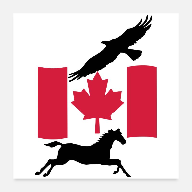 Freedom in Canada Kanada Geschenk Poster 60x60 cm