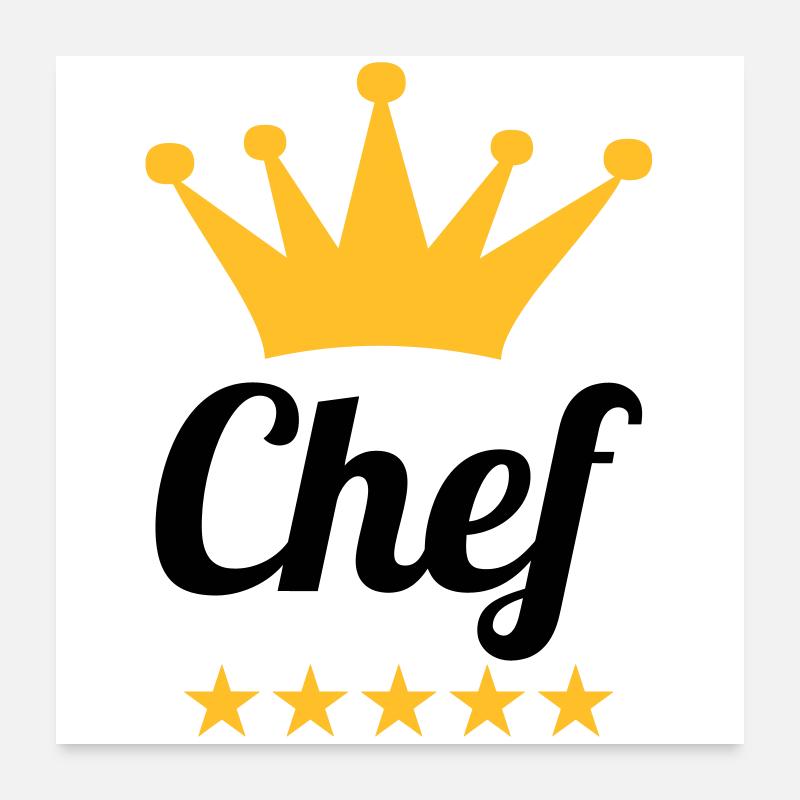 Chef Poster 60 x 60 cm