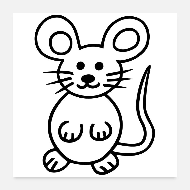 Mouse, Mausi Poster 24" x 24" (60x60 cm)