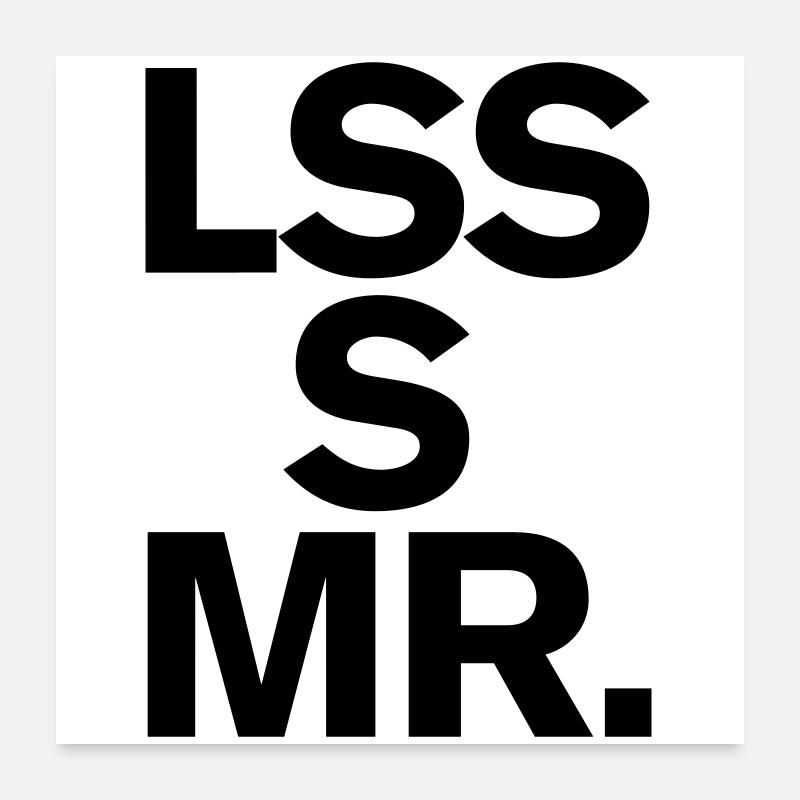 Architektur Design Kunst Minimalismus Less is more Poster 60x60 cm