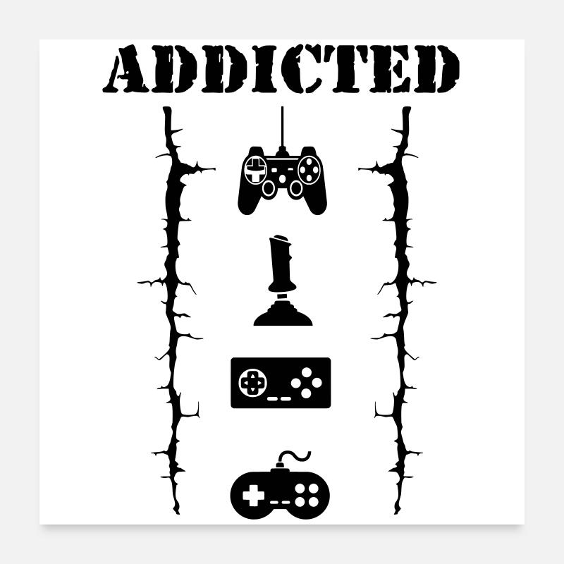 Addicted Poster 24" x 24" (60x60 cm)