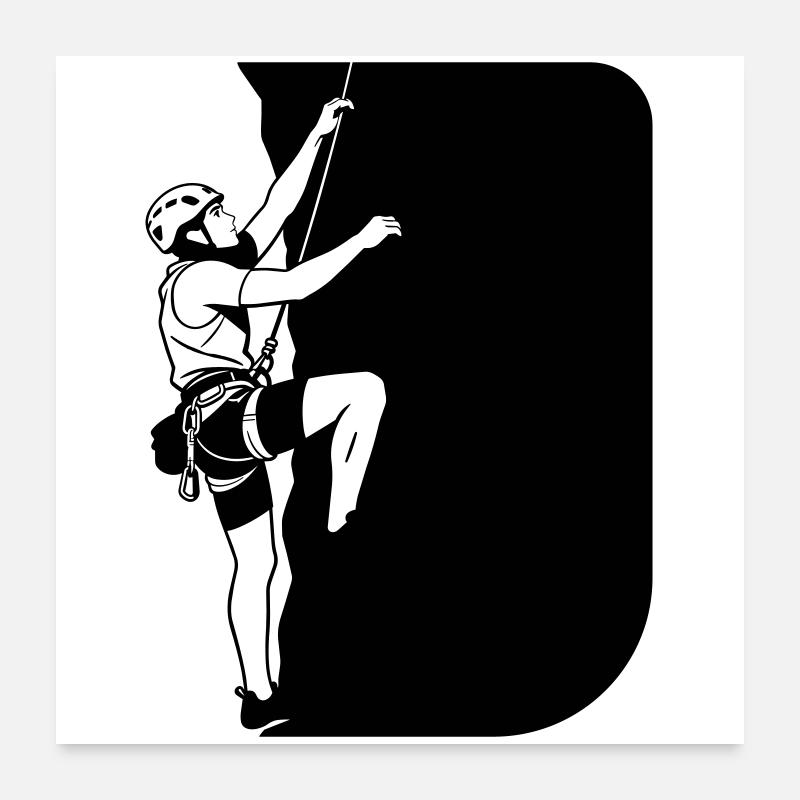 mountaineer Poster 24" x 24" (60x60 cm)