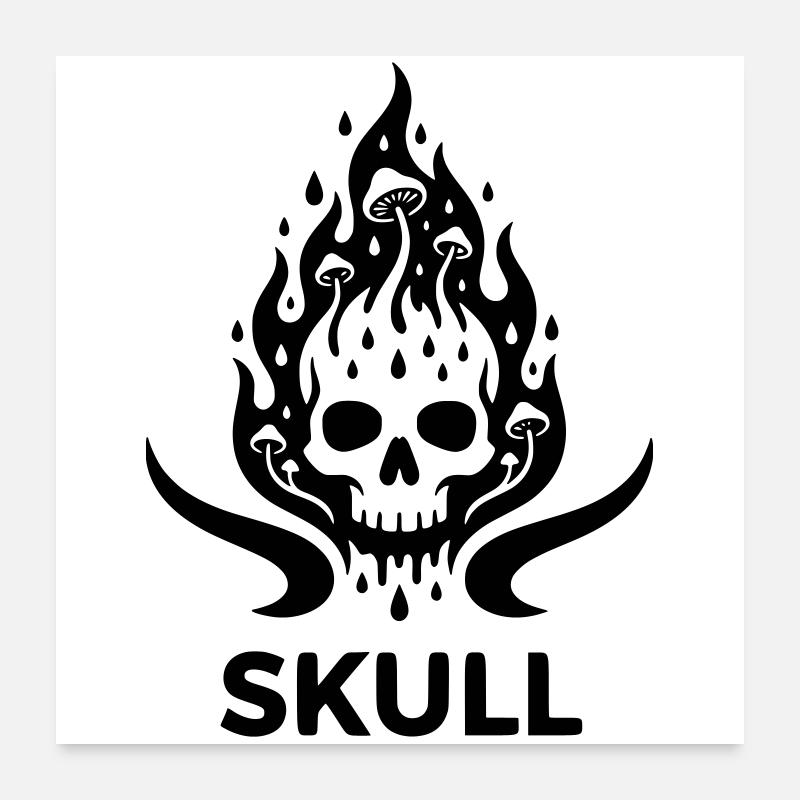 Skull Poster 60 x 60 cm