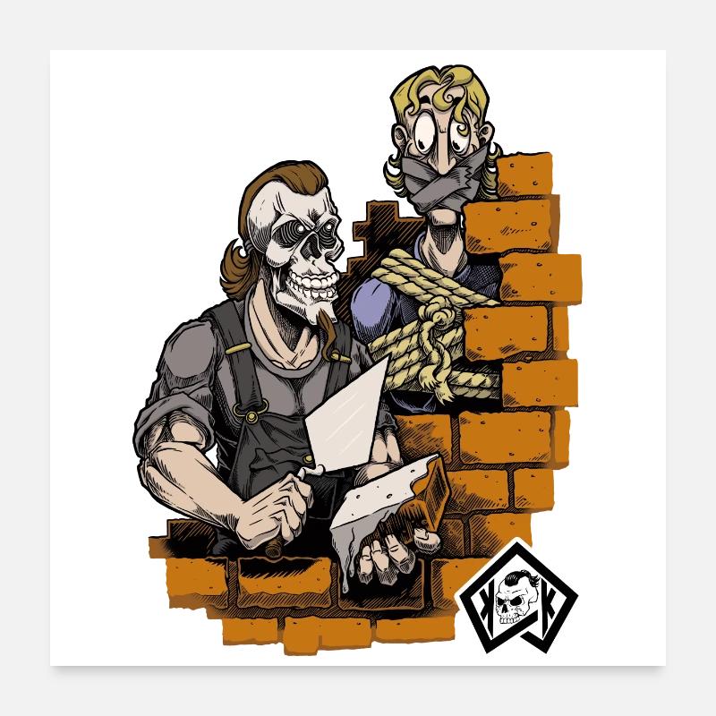 Bricklayer, master mason, craftsman, construction technician Poster 24" x 24" (60x60 cm)