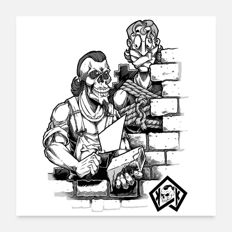 Bricklayer, master mason, craftsman Poster 24" x 24" (60x60 cm)