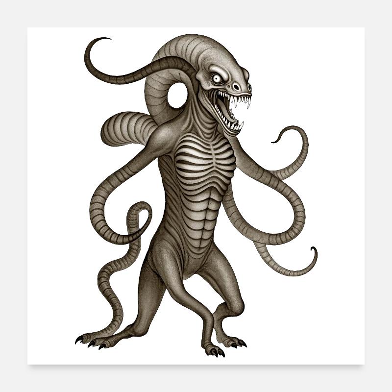 BUG #7 - dark hell Poster 60 x 60 cm