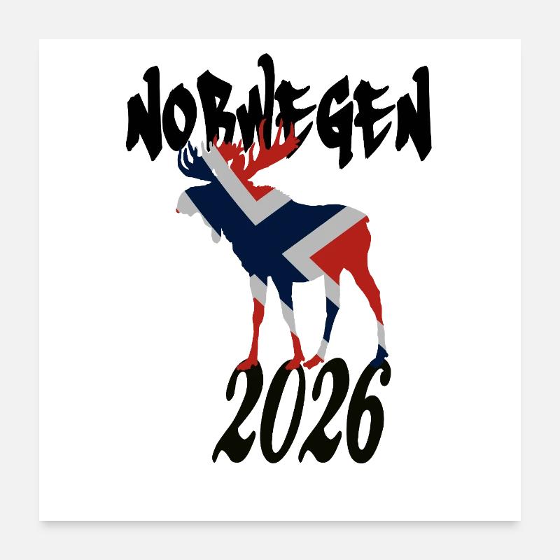 Moose 2026 Poster 24" x 24" (60x60 cm)