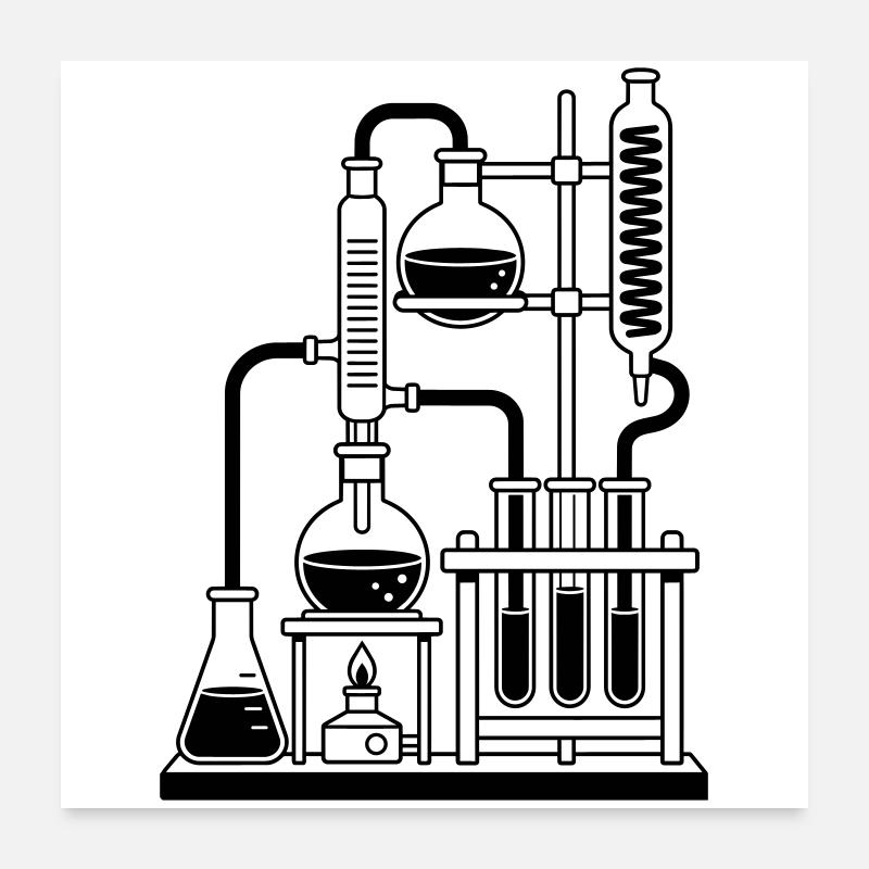 Laboratoire Poster 60 x 60 cm