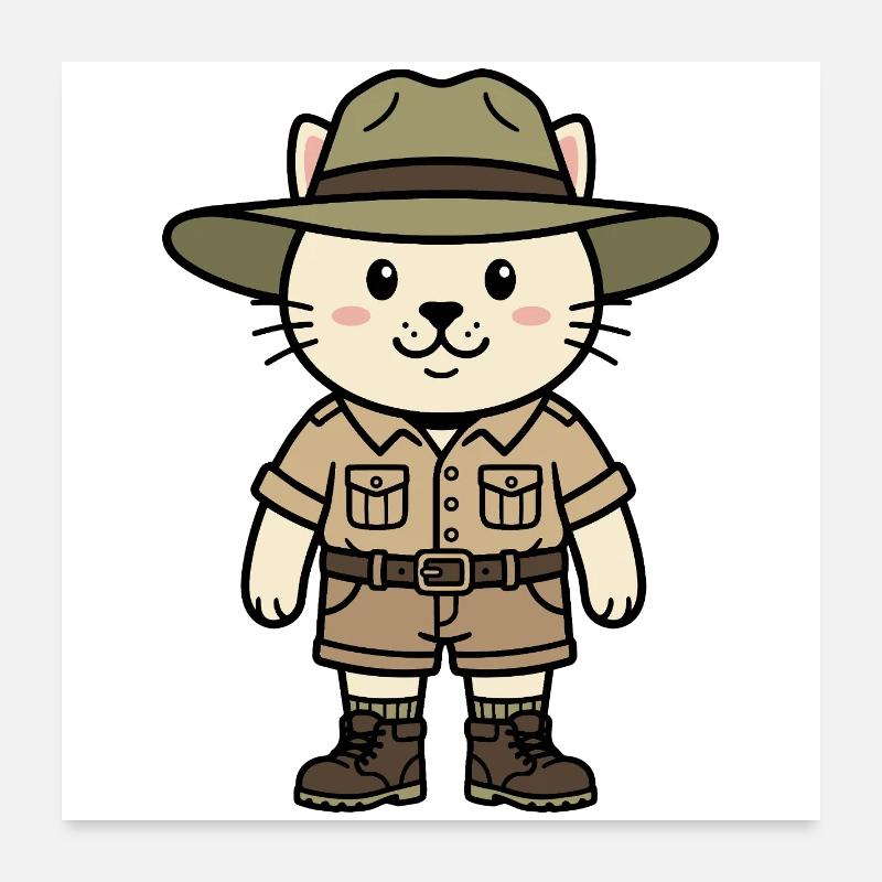 Australia Cat Poster 24" x 24" (60x60 cm)