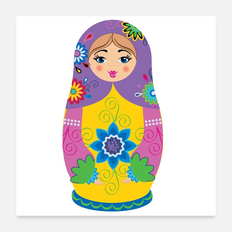Matryoshka / matryoshka / matryoshka / matryoshka Poster 24" x 24" (60x60 cm)