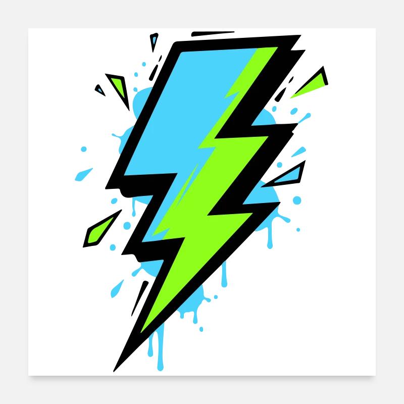 Ray of Modern Electricity Poster 24" x 24" (60x60 cm)