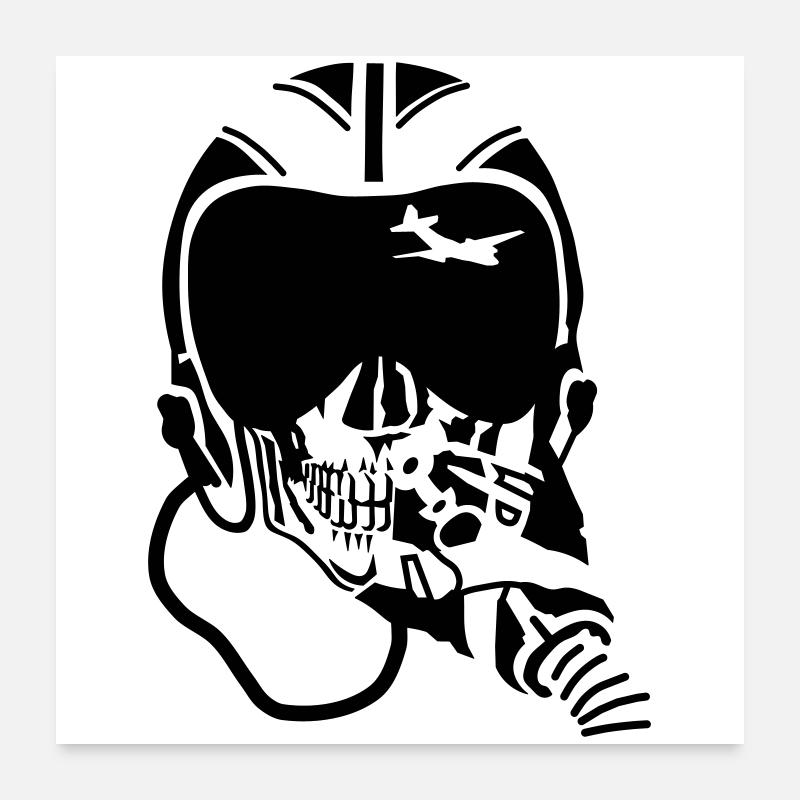 Jet Pilot Poster 60x60 cm