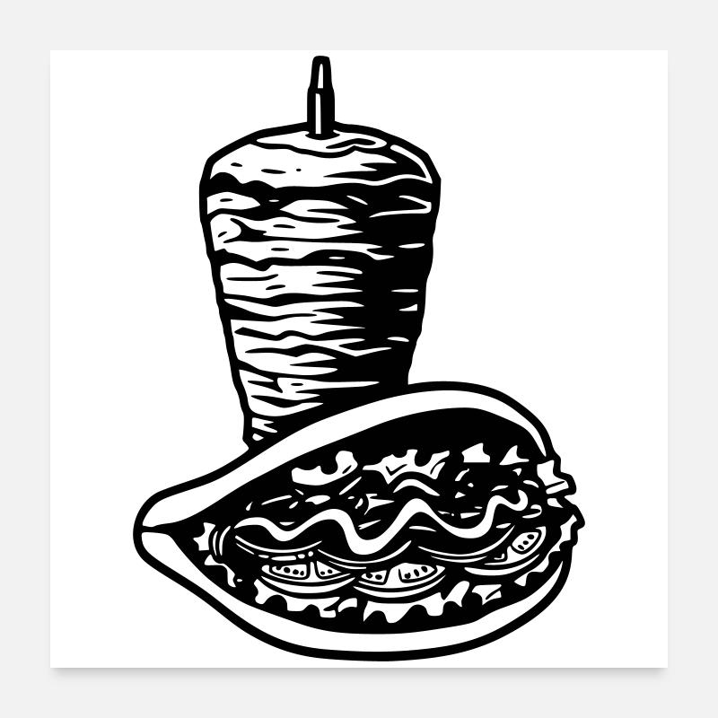 spitwithkebab Poster 24" x 24" (60x60 cm)