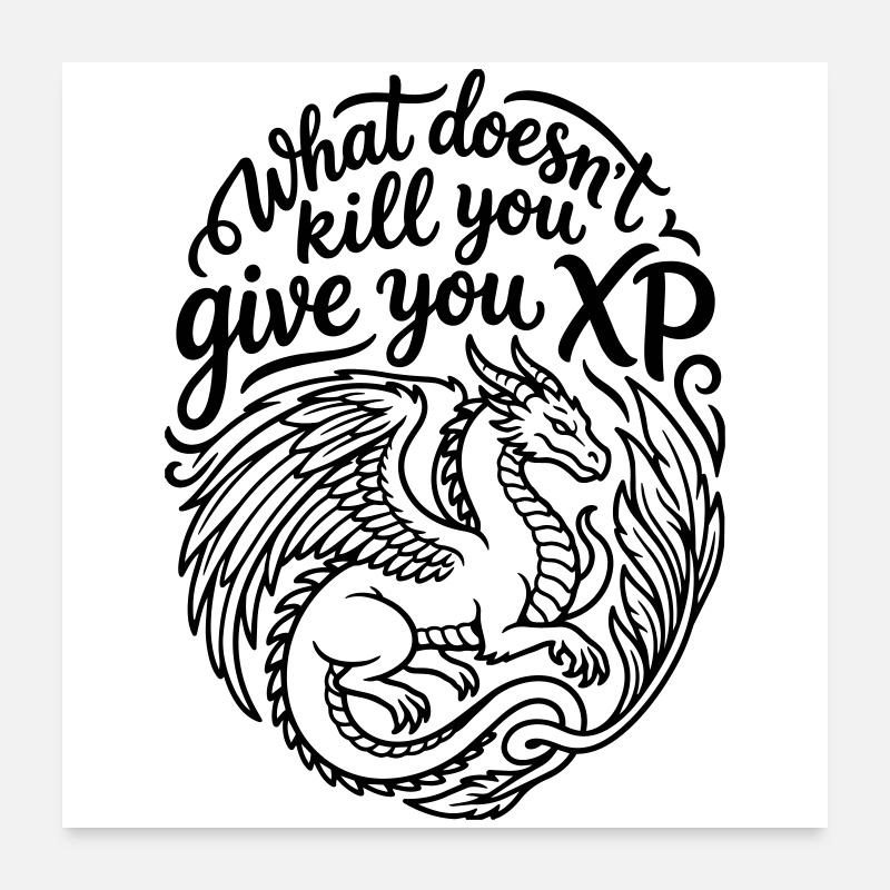 XP gamer Poster 60 x 60 cm