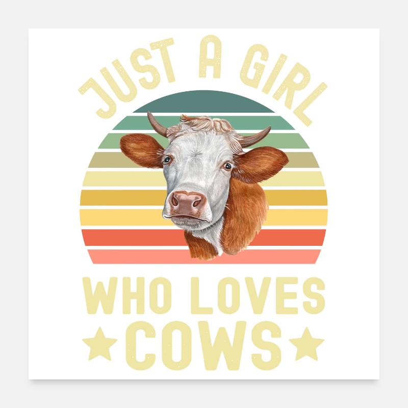 Cow Cows Poster 24" x 24" (60x60 cm)