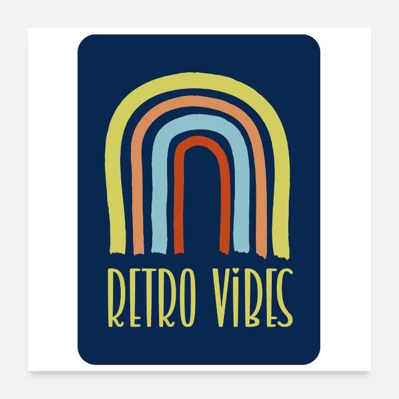 Retro-Vibes Poster 60x60 cm