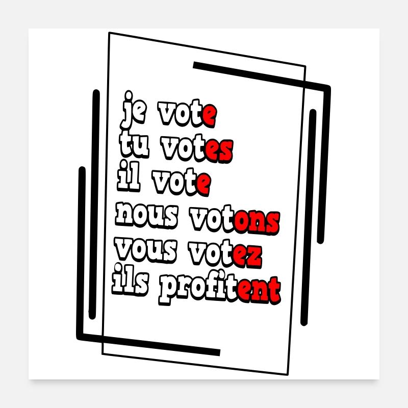 Humorous Electoral Commitment Poster Poster 24" x 24" (60x60 cm)