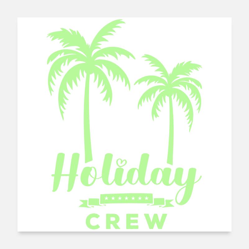 Équipe de vacances Poster 60 x 60 cm