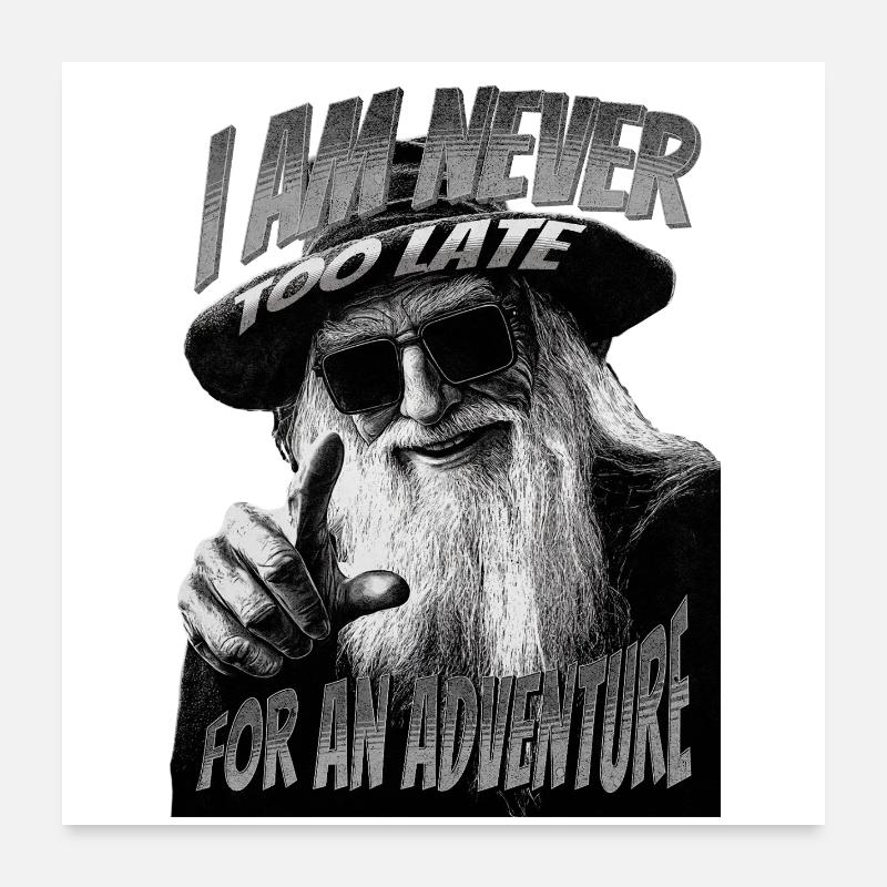 Cool Wizard Poster 24" x 24" (60x60 cm)