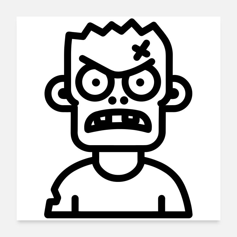zombie Poster 60 x 60 cm