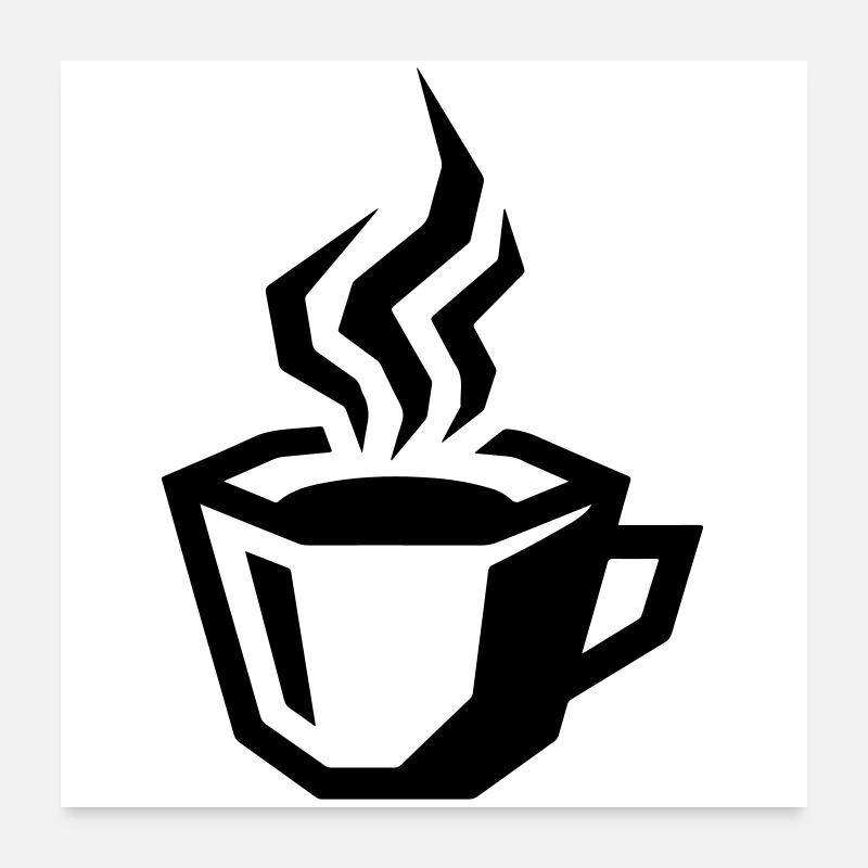 Coffee Symbol Coffee Poster 24" x 24" (60x60 cm)