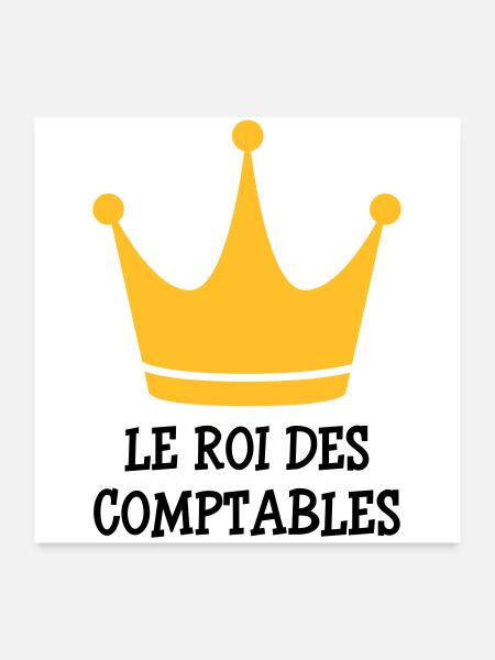 Accountant / Accounting / Comptable / Comptabilité - Poster 24" x 24" (60x60 cm) - white - Front
