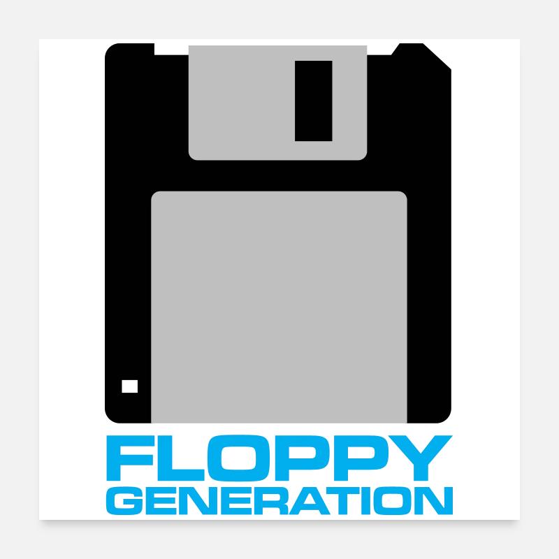 Diskette Generation 3.5 Poster 60x60 cm