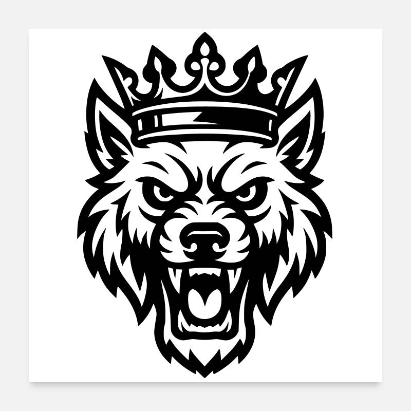 Loup Poster 60 x 60 cm