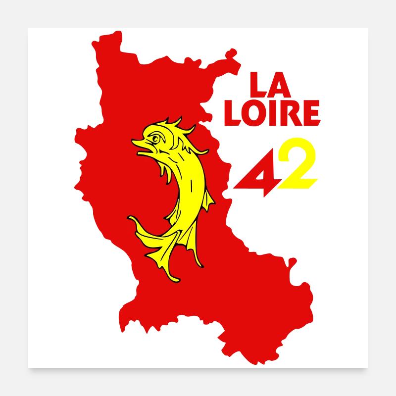 The Loire 42 Poster 24" x 24" (60x60 cm)