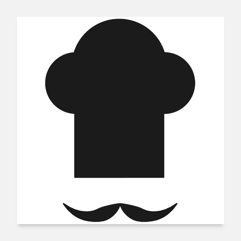 Chef - Kitchen - Cook Poster 24" x 24" (60x60 cm)