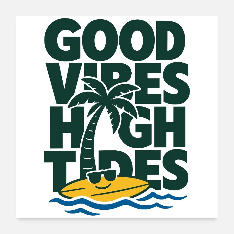 High Tides Summer Poster 24" x 24" (60x60 cm)